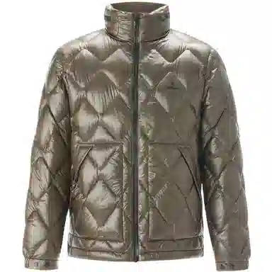 比音勒芬 时尚休闲菱格蓬松保暖羽绒服 男款