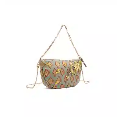 雅诗兰黛【定制化妆包】丁朵 绣菱清韵  清新 雅致 梦幻 少女心 甜美风 约会  通勤 复古凌格帆布收纳包 便携