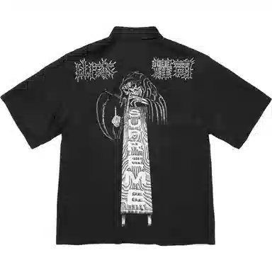 Supreme x Y’s by Yohji Yamamoto FW25 Week 3 Silk Zip Up Shirt