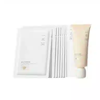 一水间 面膜洁面组合套装 晒后修复滋润美白防晒 精简护肤  夏季必备组合 面膜/洗面奶/防晒套装