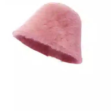 山一丸 保暖韩系时尚纯色毛茸茸防寒护耳#好运 兔毛混纺 渔夫帽 女款