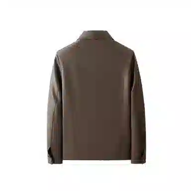 老爷车 秋季高端质感帅气绵羊皮男秋冬时尚商务潮流翻领真皮皮衣 男款