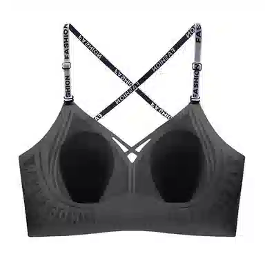 欧迪芬 亲肤运动大胸显小收副乳防下垂上托无钢圈果冻条轻盈舒适聚拢简约纯色无痕自然文胸 女款