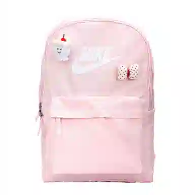 Nike Logo Zip Backpack Pink