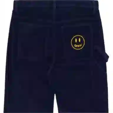 Drew House FW22 Corduroy Carpenter Pant Dark Navy Logo