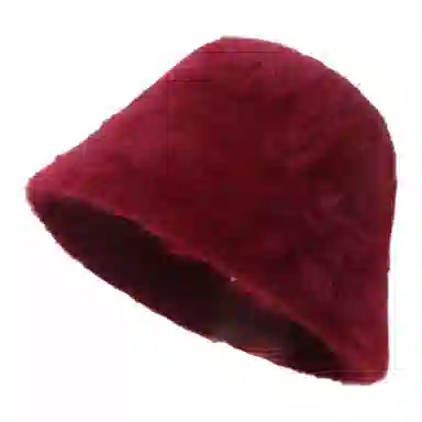 山一丸 保暖韩系时尚纯色毛茸茸防寒护耳#好运 兔毛混纺 渔夫帽 女款