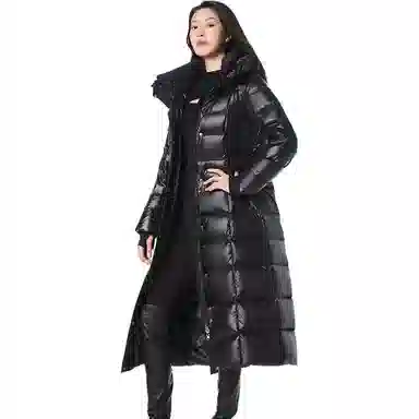 坦博尔 高充绒时尚加厚纯色长袖羽绒服 女款