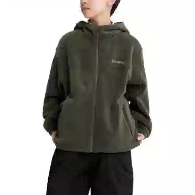 左西绒感外套 加绒保暖连帽长袖 儿童款