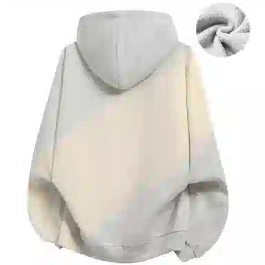 阿凡迪 校园童趣【重磅华棉】美式简约基础款卡通动物字母撞色仿刺绣高级感印花高街个性潮流百搭通勤无性别宽松连帽卫衣 男女同款