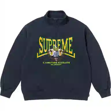 Supreme FW25 WEEK3 Crest Appliqu Half Zip Pullover