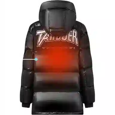 坦博尔 鹅绒短款连帽通勤面包服羽绒服 女款