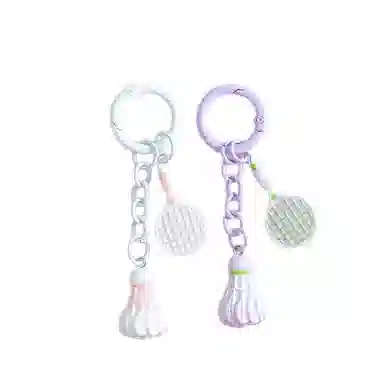 卡莱茵 羽毛球挂饰萌趣钥匙扣背包 树脂 挂件 男女同款情侣款