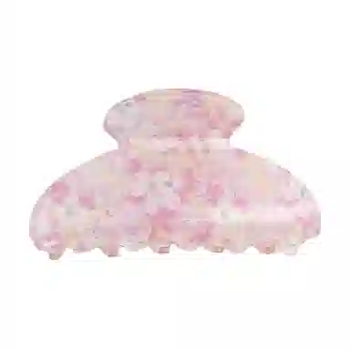 彤彤兔 闪碎花抓夹大号清新雏菊后脑勺盘发鲨鱼夹发饰 亚克力 发夹 女款