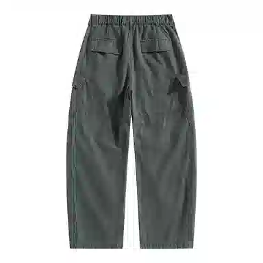 【dme】 日系简约纯色宽松直筒裤子秋季百搭潮流美式复古阔腿裤春秋修饰腿型长裤休闲纯棉工装裤 男女同款