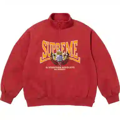 Supreme FW25 WEEK3 Crest Appliqu Half Zip Pullover