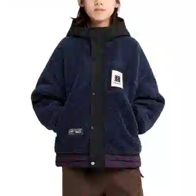 左西绒感外套 加绒保暖连帽透气 儿童款