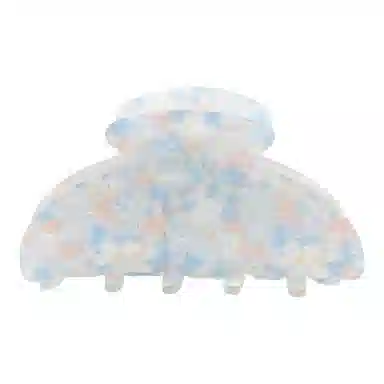 彤彤兔 闪碎花抓夹大号清新雏菊后脑勺盘发鲨鱼夹发饰 亚克力 发夹 女款