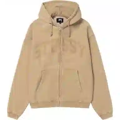 Stussy FW24 ZIP HOODIE FADED GRAPHIC logo