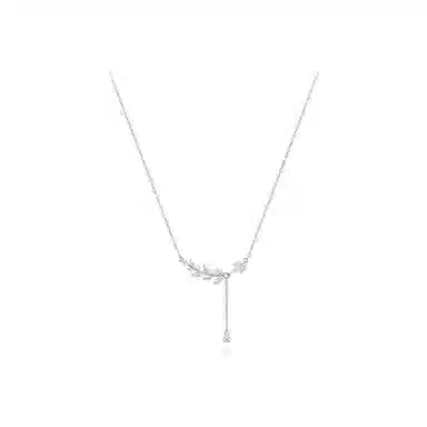 【纯银999 | 穗穗平安】 凤祥囍事 老凤祥 经典百搭小众设计精致轻奢高级感简约时尚学生日常通勤约会温柔气质可调节锁骨链 足银 项链 女款