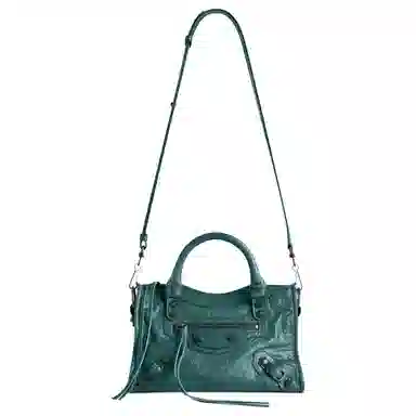 Balenciaga Le City Arena Storico Mini Bag Deep Green