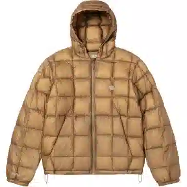 Stussy FW25 FW25 MIDWEIGHT HOODED PUFFER logo