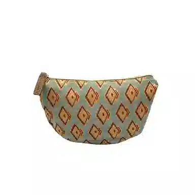 雅诗兰黛【定制化妆包】丁朵 绣菱清韵  清新 雅致 梦幻 少女心 甜美风 约会  通勤 复古凌格帆布收纳包 便携