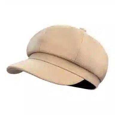 山一丸 英伦八角帽纯色显脸小文艺画家帽报童帽 涤纶 贝雷帽 女款