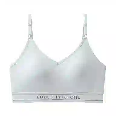 欧迪芬 轻便凉感运动大胸显小收副乳防下垂上托无钢圈果冻条轻盈舒适聚拢简约纯色无痕自然防震稳固文胸 女款