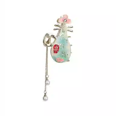 彤彤兔 中国风古典琵琶蝴蝶抓夹盘发发饰后脑勺夹子#好运 锌合金 发夹 女款