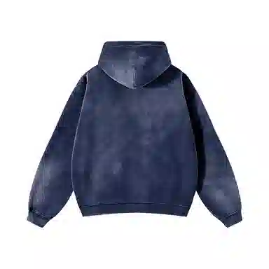 MIND ERROR Washed Double Zipper Hoodie