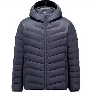 坦博尔 连帽短款轻薄保暖羽绒服 男款