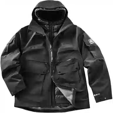 SPYDER x C.P. Company Gore-Tex 3-in-1 Logo Hoodie Down Jacket