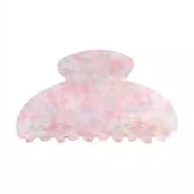 彤彤兔 闪碎花抓夹大号清新雏菊后脑勺盘发鲨鱼夹发饰 亚克力 发夹 女款