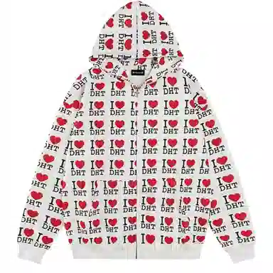 UPWARD LAB Vintage Camo Zip Hoodie