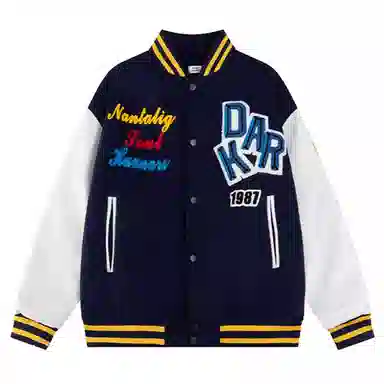 CHARLIE GOLF Classic Patchwork Baseball Jacket