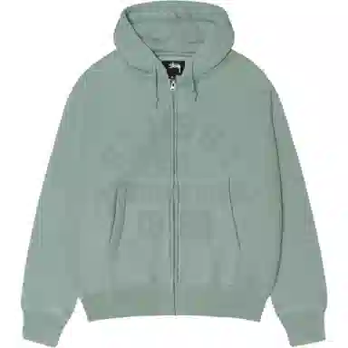 Stussy FW25 ESTABLISHED ZIP HOODIE logo