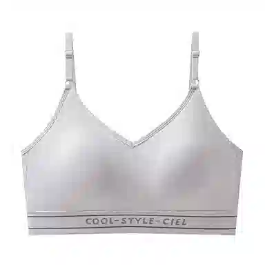 欧迪芬 轻便凉感运动大胸显小收副乳防下垂上托无钢圈果冻条轻盈舒适聚拢简约纯色无痕自然防震稳固文胸 女款