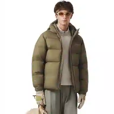 坦博尔 加厚连帽耐脏常规户外风面包羽绒服 女款