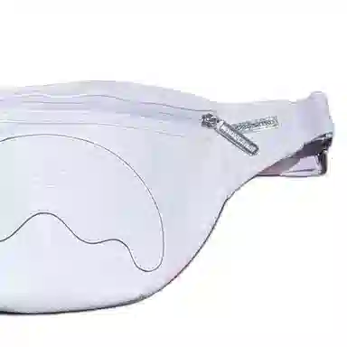 Sprayground Logo PVC Waist Bag White