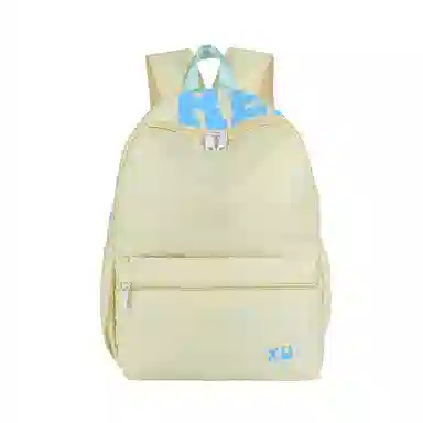 蔻蒂熊 潮流时尚包包小众简约少女书包高颜值女生旅行包高中大学生背包 尼龙布 双肩包 常规 青少年 白色/黄色/蓝色