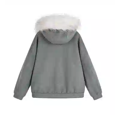 SUNSUNTOWN Hooded Wool Coat