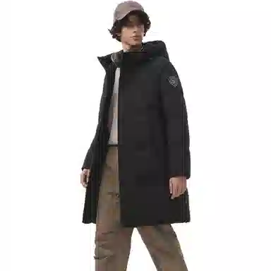 坦博尔 加厚中长情侣卡通动漫连帽潮面包羽绒服 女款