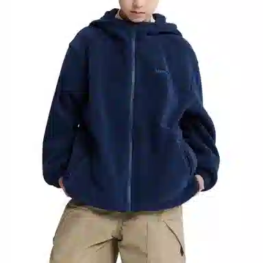 左西绒感外套 加绒保暖连帽长袖 儿童款