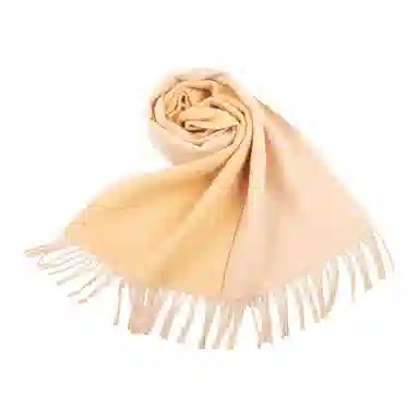 红豆 品牌亮色拼色撞色保暖 山羊绒 绒线围巾 男女同款情侣款