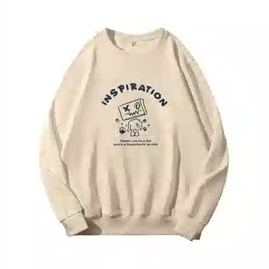 莫代尔 秋冬个性慵懒舒适嘻哈风长袖多色可选设计感百搭时尚落肩卫衣打底衣 男女同款