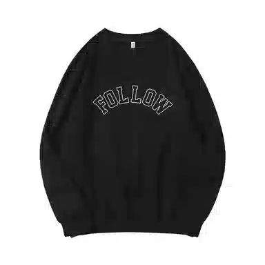 莫代尔 秋冬个性慵懒舒适时尚百搭多色可选设计感嘻哈风落肩卫衣打底衣 男女同款