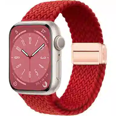 亿祈发 表带 苹果适用 尼龙材质 编织磁吸扣男女通用