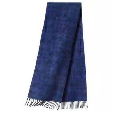 红豆 撞色时尚百搭经典温暖 羊绒 绒线围巾 男女同款情侣款