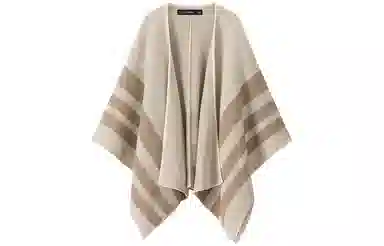 优幽兰 轻奢风外搭时尚洋气高级感小众撞色旅游穿搭气质温柔 聚酯纤维 披肩 女款