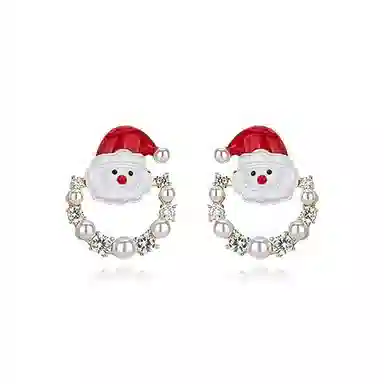 尚先生 圣诞树系列卡通高级感简约轻奢设计感耳饰 合金 耳钉 女款